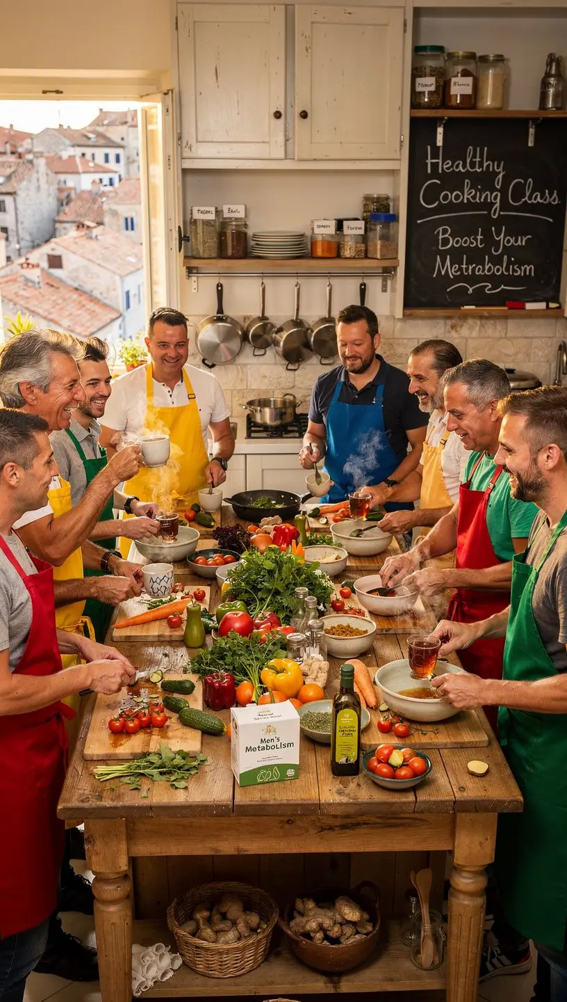 Prikaz blaga izlaska sunca uz šalicu čaja i mirisne začine.