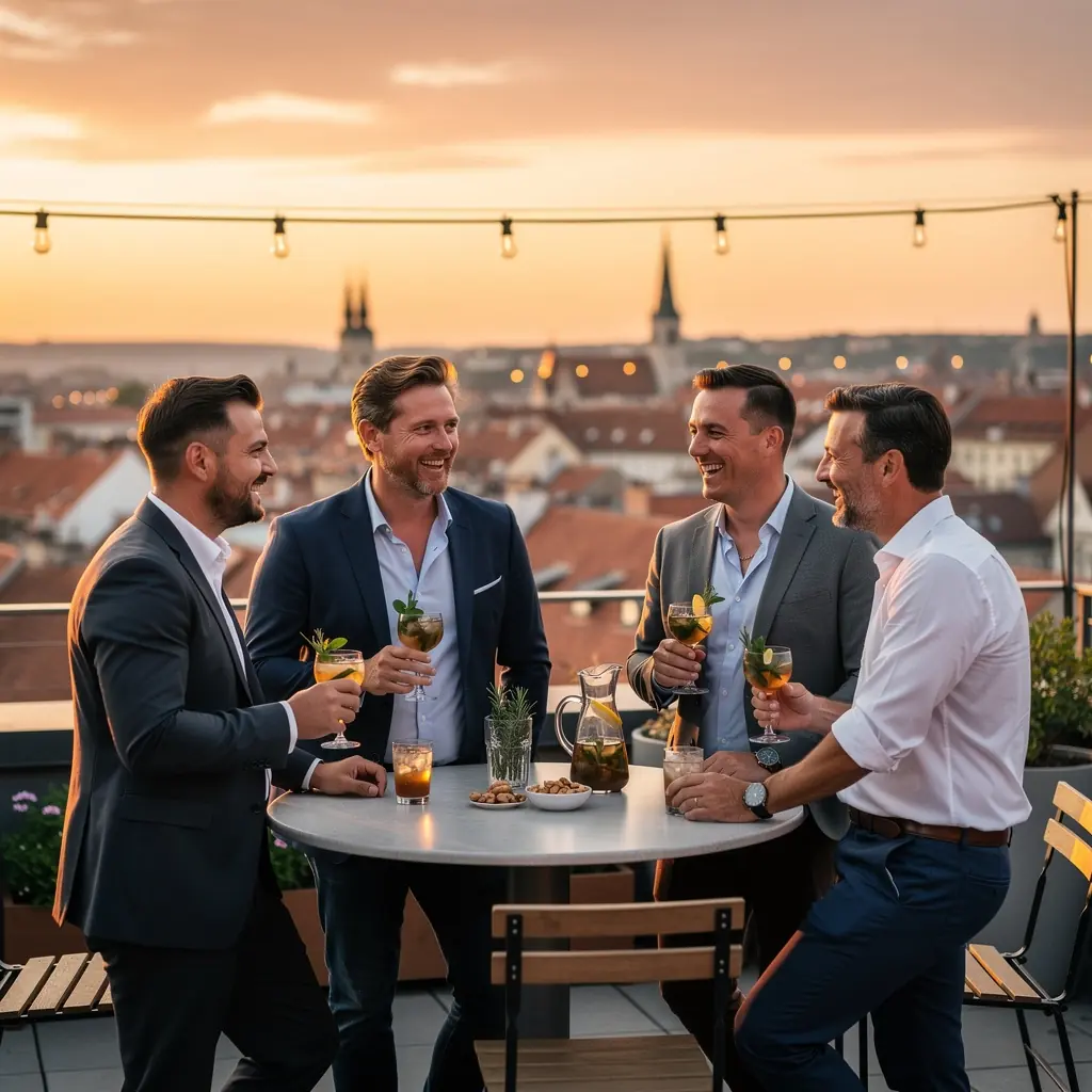 Aktivan muškarac koji trči s bočicom čaja u ruci.